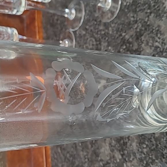 Vintage Javit Handcut Crystal Cordial Decanter with 6 Glasses - Picture 7 of 16